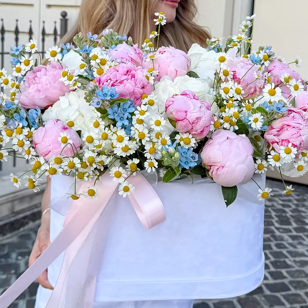Цветы в коробке